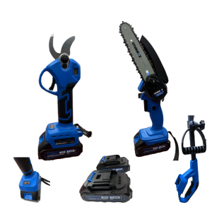 ست باغبانی شارژی با دسته/قیچی/اره زنجیری برند ویوارکس با بک گراند سفید