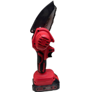 اره زنجیری شارژی WOZEL با طول برش ۱۰ سانتی‌متر