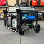 ژنراتور تک فاز سه گانه سوز ۱۰ کیلووات برند لانسین مدل GH12500 رنگ مشکی و آبی
