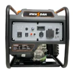 موتور برق هواسدان اینونتردار هندلی مدل H5250i-1H ظرفیت ۴.۲ کیلو وات تک فاز بنزینی به رنگ مشکی و نارنجی