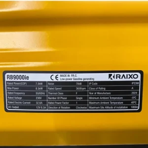 موتور برق بنزینی سایلنت راکسیو 8.5 کیلو وات مدل RB9000IE + پورت اتوماتیک تکفاز